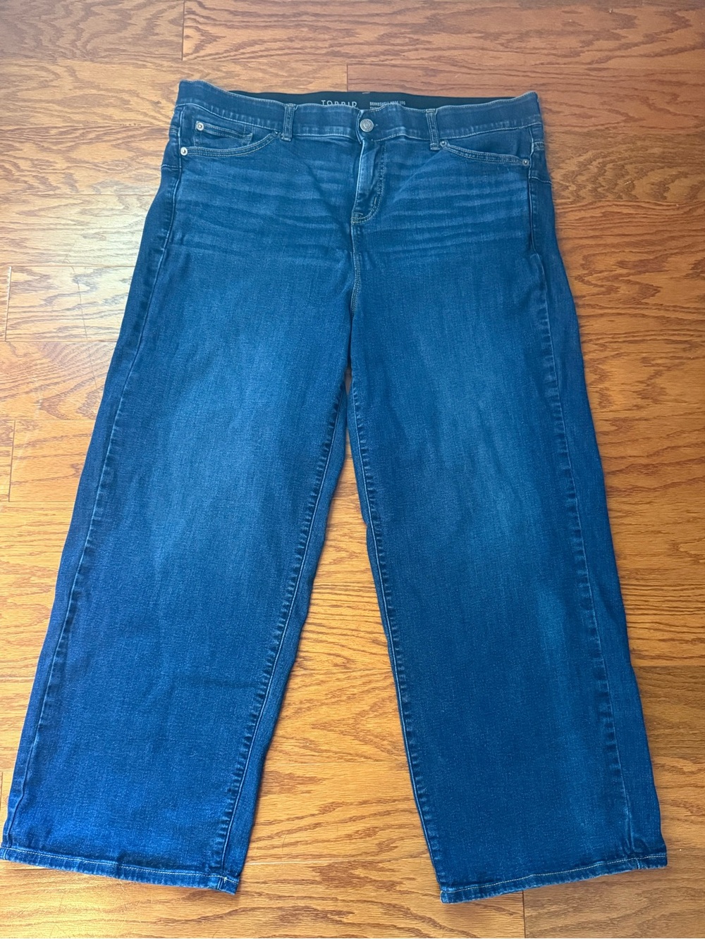 Torrid‎ Bombshell Wide Leg Jeans 20R Tall Blue High Rise Super Soft EUC